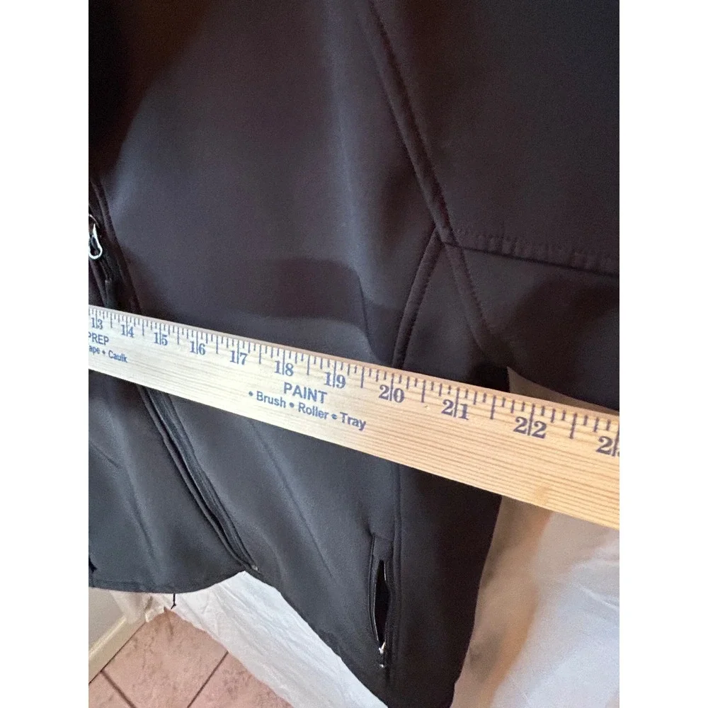 Aurora Mens Softshell Jacket Black Full Zip Juvare Logo Fleece Lined‎ Large